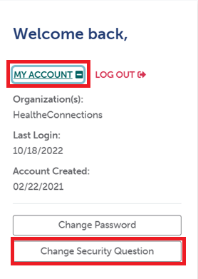 change security question
